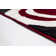 Collingwood Abstract Red/Black/White Area Rug