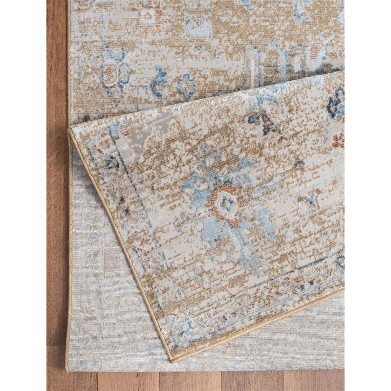 Tapis doré Noble, Rectangle 7 pi 10 po x 10 pi 3 po