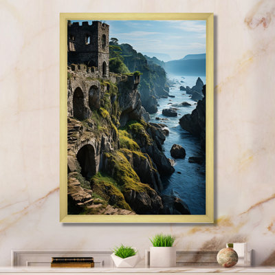 «Assan Castles Coastal Citadel Ocean I», reproduction d'art sur toile