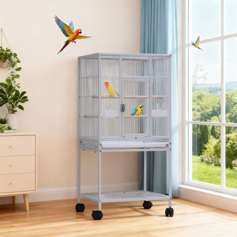 130cm Steel Floor Bird Cage