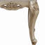 Tabouret de coiffeuse ivoire et doré ivoire avec pieds en cabriole