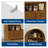 72" Arched Bookshelf with Storage Drawer and Open Shelves-318292653