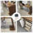 Brown Rectangular Manufactured with 3 drawers desk-108308772-108308776