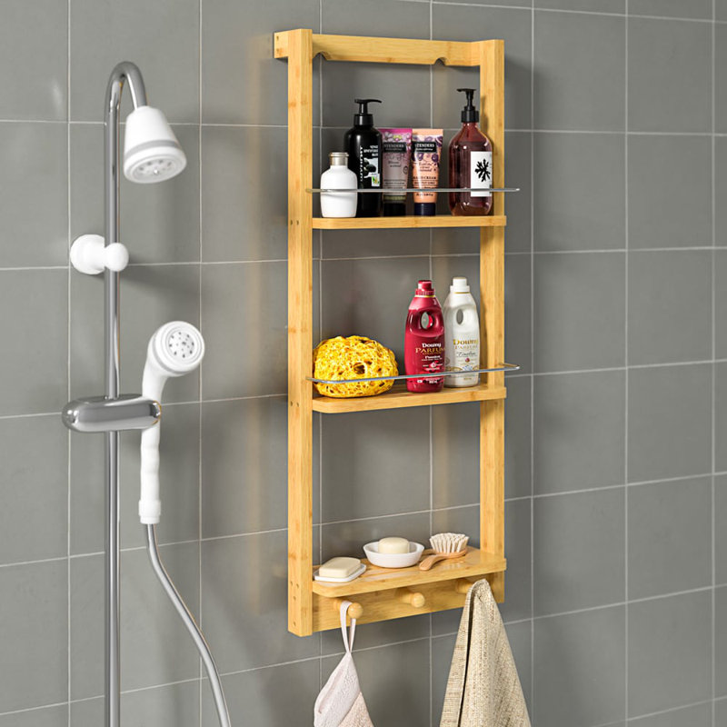 Solid Wood Wall Bathroom Storage