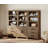 74" Tall Bookshelf With Doors And Drawers, Wooden Bookshelf With Open Storage Shelf, Farmhouse Bookcase For Living Room, Home Office,Library, Brown-825184352