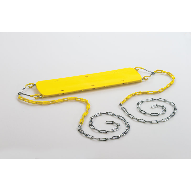 Siège de balançoire vert avec chaînes Beginner, Jaune