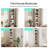 Patrick 5-Tier Modern Wood Bookcase With Adjustable Shelves - Set of 2-1626672829-1611557203