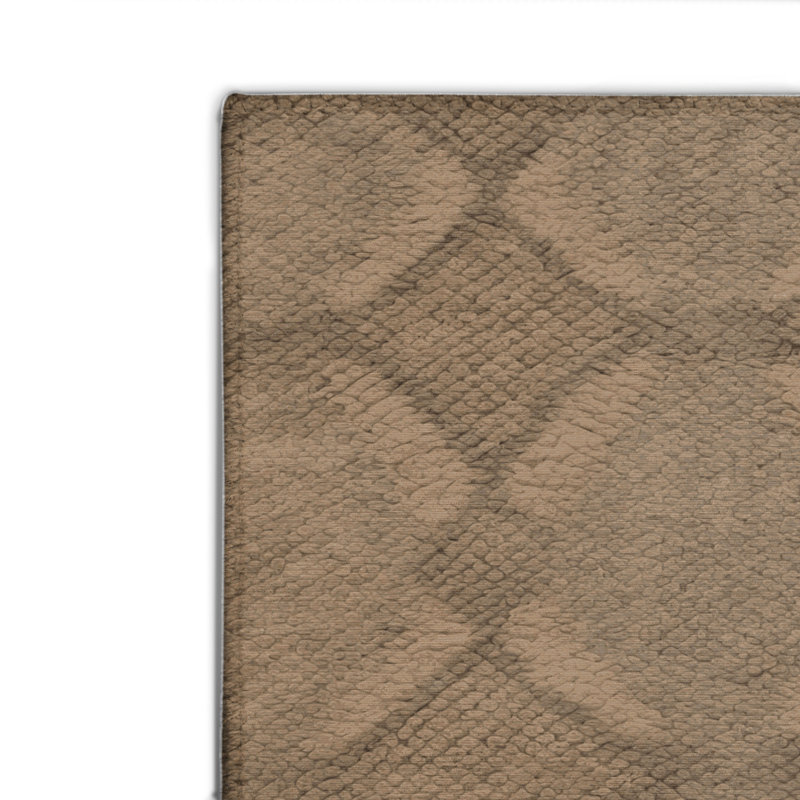 Tapis brun intérieur et extérieur Trellis, Rectangulaire 2 pi x 3 pi