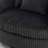 Ultra Plush Faux Rabbit Fur Oversized Swivel Barrel Chair with Three Pillows-1093111238