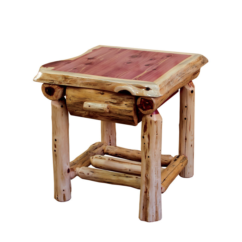 Ensemble de chambre à coucher 6 pièces avec auvent en bois massif Fordbridge, Grand