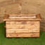 Gillian Hand Made 56Cm X 34Cm Rustic Wooden Small Garden Trough / Flower Bed Planter