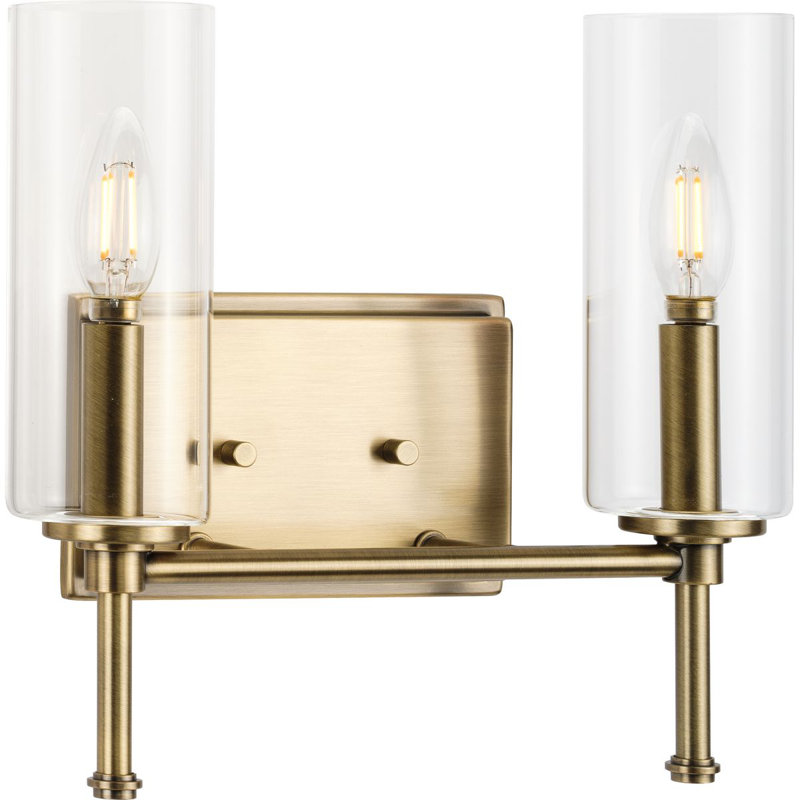 Ralaigh 2 - Light Dimmable Vanity Light, Vintage Brass