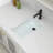 13.75" L x 20.25" W Bathroom Undermount Sink White Rectangle Porcelain Ceramic Lavatory Vanity Sink