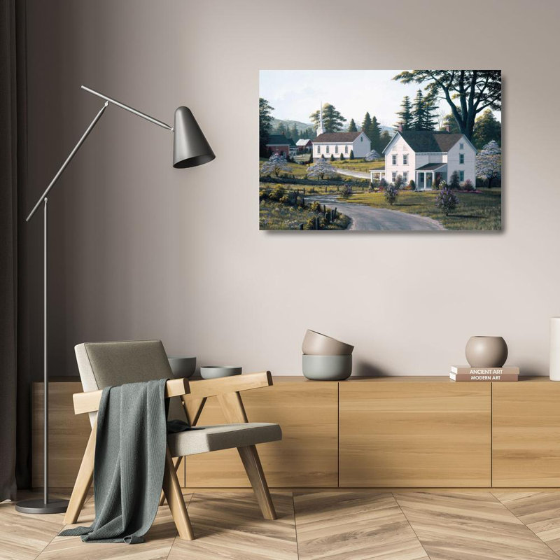 Art sur toile tendue par Latitude Run® Saunders, Bill Gallery: Apple Blossom Time, H 17 po x l 24 po