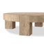 Abaso Round Coffee Table-Rustic Wormwood Oak-1203436841-1203436842