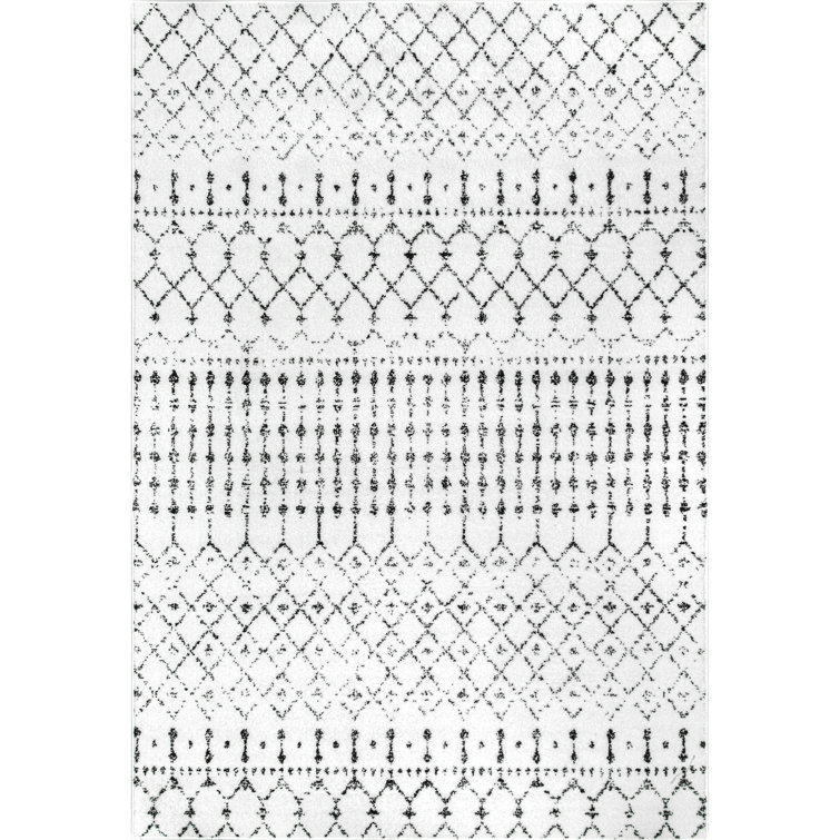 Freetown Moroccan Performance White/Black Rug
