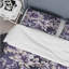 Ensemble de housse de couette damassé mauve à motif de damas mauve-1858584566
