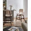 Upholstered Counter Stool with Solid Wood Frame