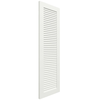 TrueFit PVC All Louver Shutters, 16"W x 24"H (Per Pair - Hardware Not Included) Unfinished