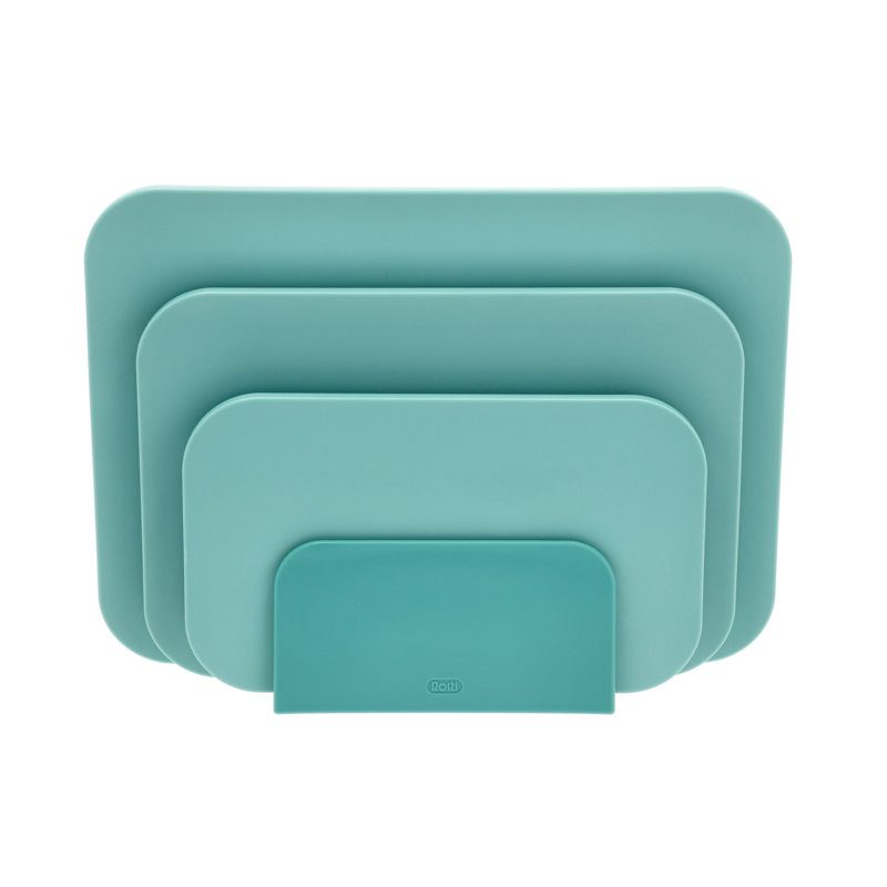 Choptima 4-Piece Plastic Chopping Board Set, Nordic Green