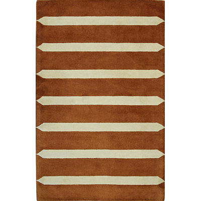 Hand Tufted Wool Area Rug in Brown
