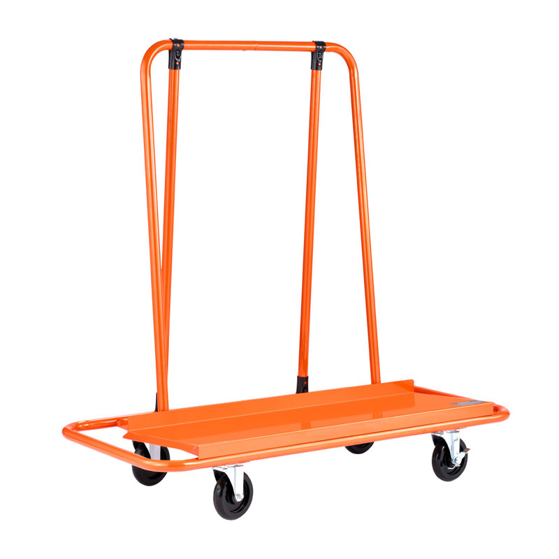 Chariot de cloison sèche avec panneau de charge en acier de 1800 lb