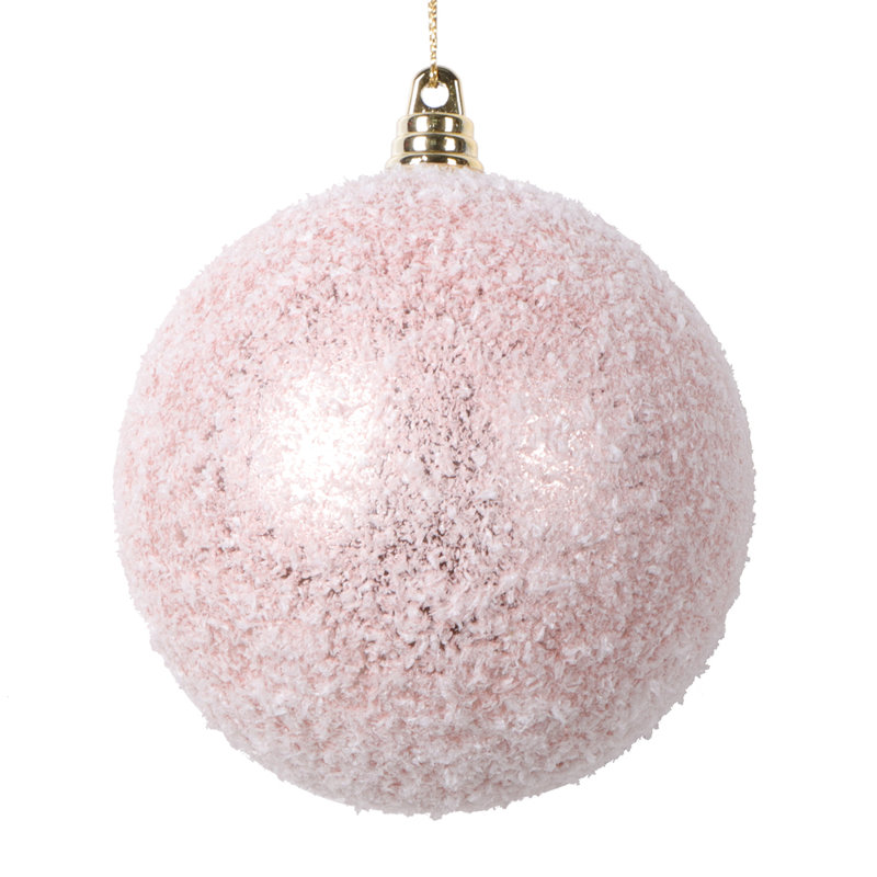 Ornement boule de Noël (ensemble de 4), H 4 po x l 4 po x P 4 po, Or rose