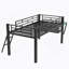 Cedriana Gaming Mid Loft Bed With Deskled