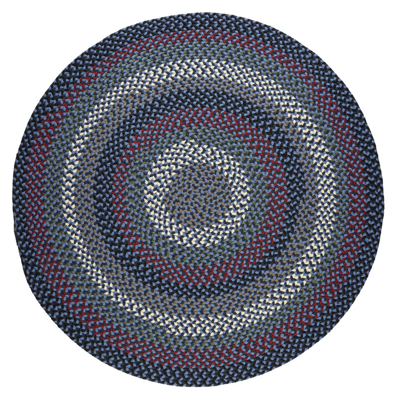 Mako Synthetic Geometric Indoor Rug, Round 4'
