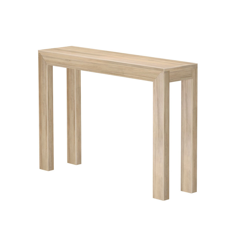 Beckett Solid Wood Console Table, Blonde, 32" H x 46" W x 12" D