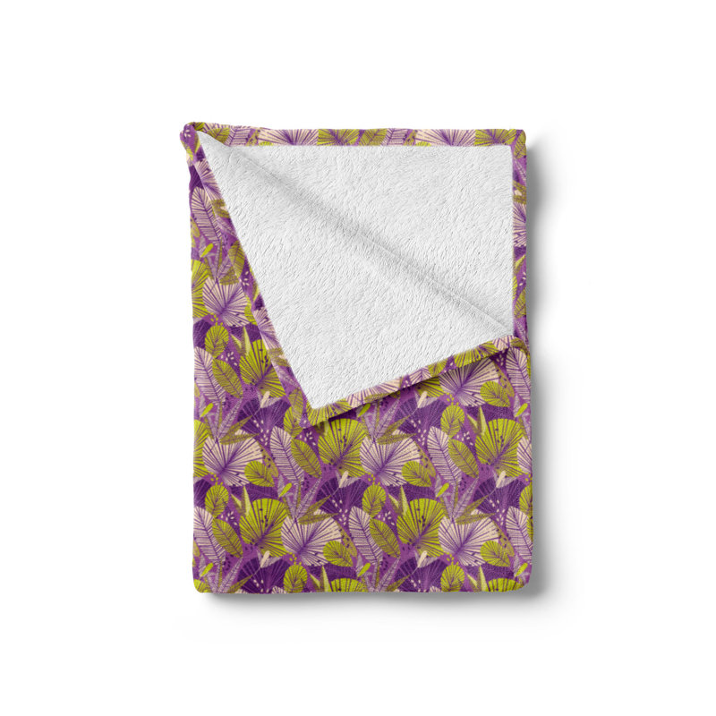 Hand Woven Throw Blanket, 50" W x 60" L