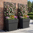 Verve Planter Box With A Metal Flower Stand
