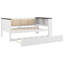 Lit de jour simple en bois avec tablettes, design contemporain, usage familial