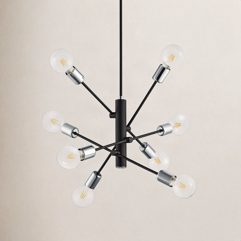 Luminaire suspendu unique à 8 lumières Luc