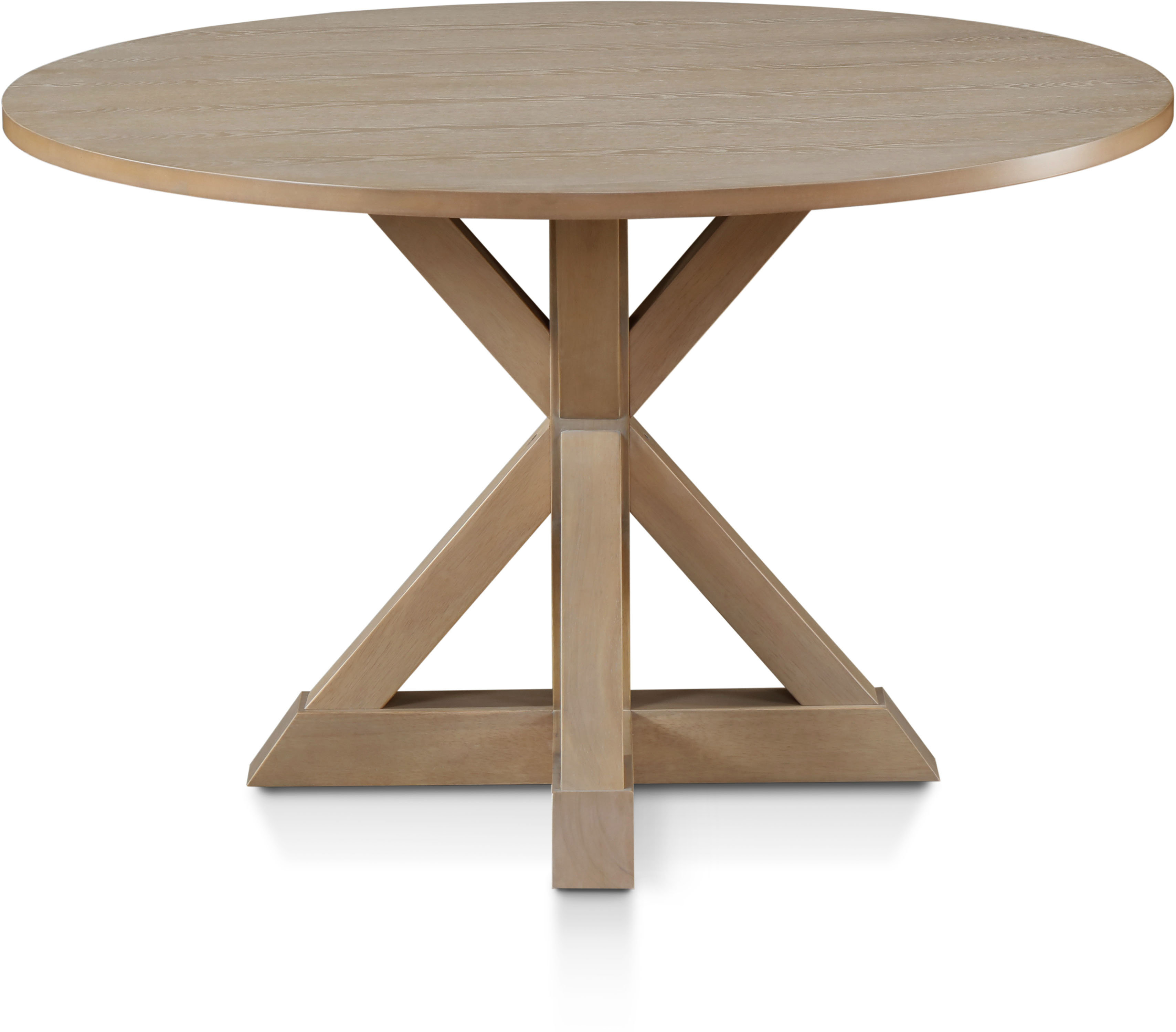 Finch Alfred Round Solid Wood Rustic Dining Table & Reviews | Wayfair