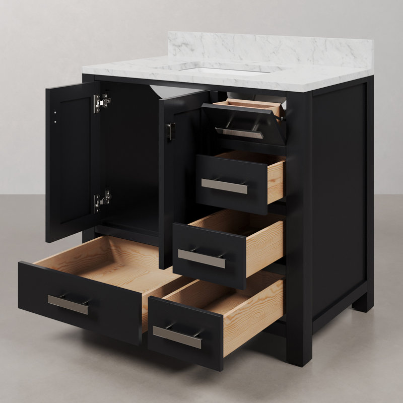 Steve 36'' W Single Vanity, Espresso