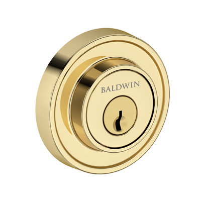 Recessed Round Deadbolt Single Cylinder Deadbolt in Matte Black