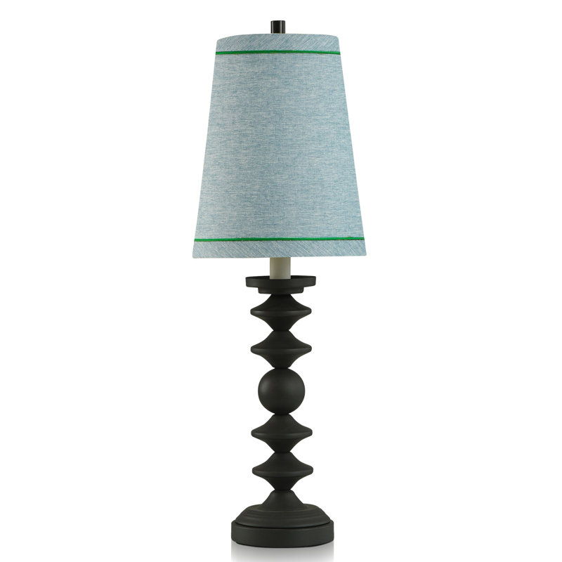 Lampe Davidville, Bleu chiné / vert émeraude