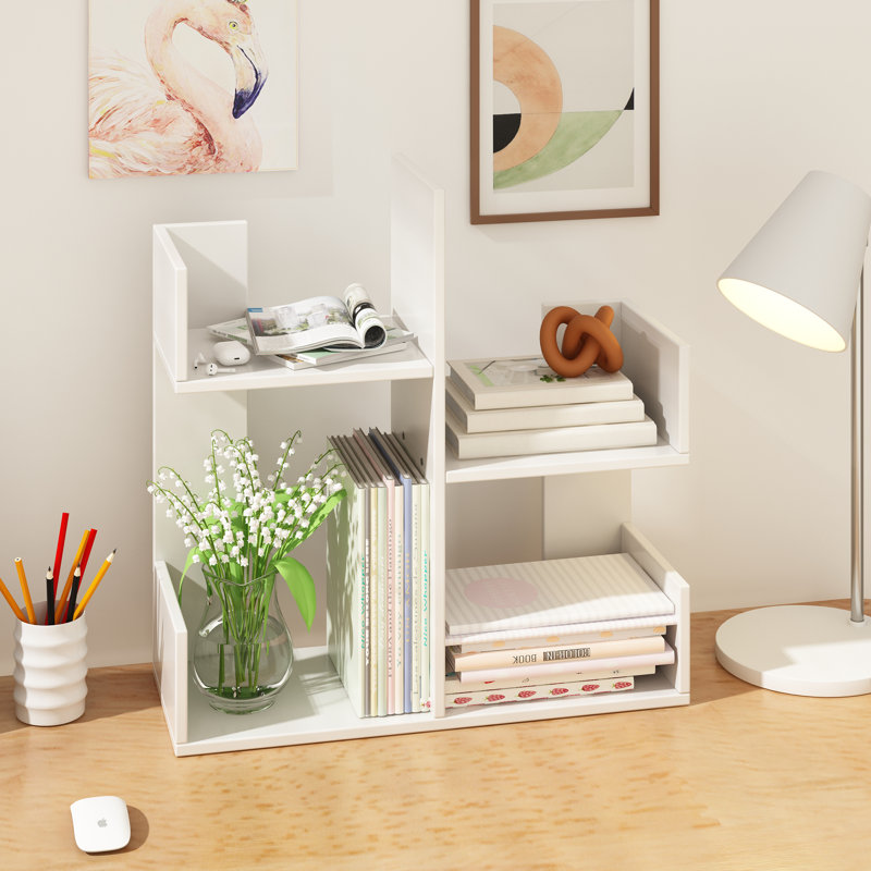Étagère de bureau moderne en bambou en forme de cactus, tablette ouverte, organisateur de bureau, étagère de rangement à poser sur une table