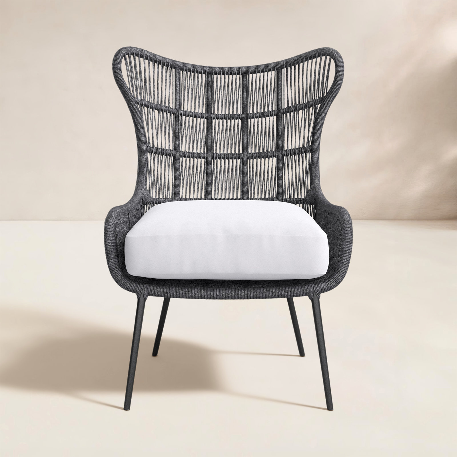 Ora Powder Coated Aluminum Outdoor Lounge Chair , Sunbrella® Cushions Included