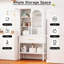 Vitrine en verre 63 "avec tiroir et tablette H 63"-529084162