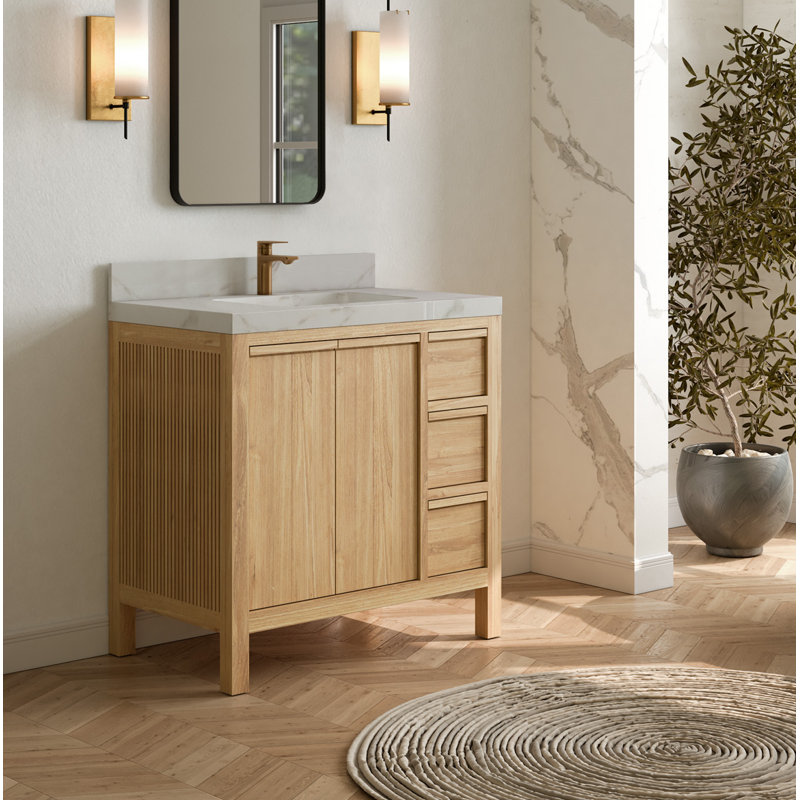 Ensemble de meuble-lavabo simple 36 po, Blanc