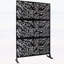Stylish Metal Privacy Screen for Outdoor Use,Ideal for Patio and Garden-129172716