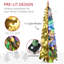 Grand sapin de Noël artificiel pré-éclairé H-1776865250