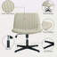 Fauteuil de bureau large, fauteuil de bureau sans accoudoir, fauteuil de coiffeuse en tissu d'ordinateur à hauteur réglable-173967031