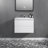 30" Floating Bathroom Vanity Modern Wall-Mounted Single Vanity with Integrated Resin Top, 2 Soft Close Drawers, Full Assembly