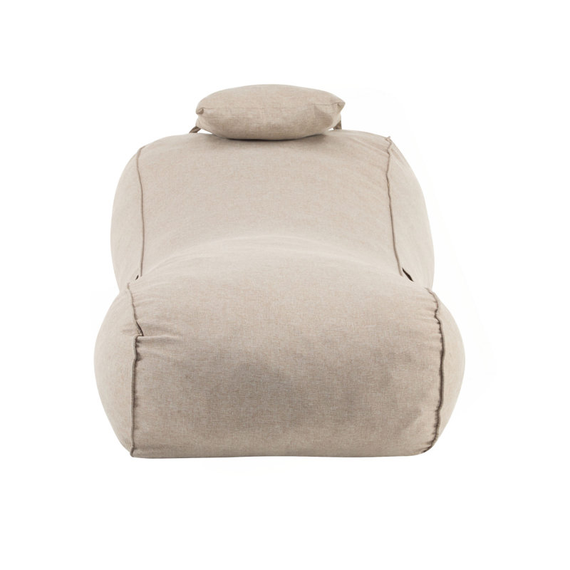 Fauteuil à billes Lemoore, Beige