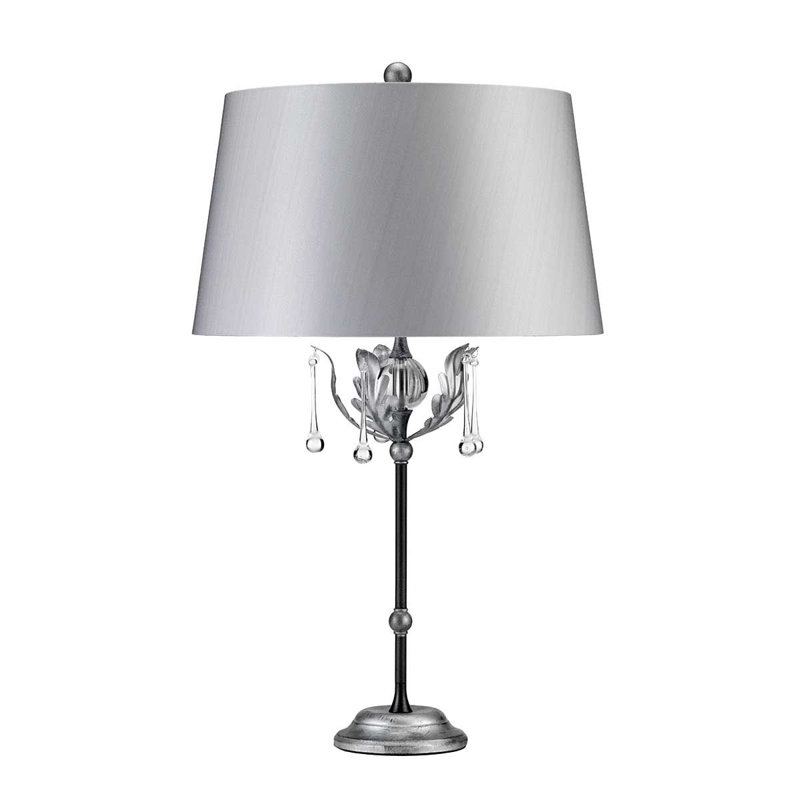Ballsallagh Metal Table Lamp, Black / Silver