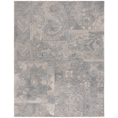 Tapis floral abstrait touffeté à la main Monioluwa