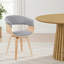 Chaise de salle à manger rembourrée de style Mid-Century Krystyna-820985899-874482761